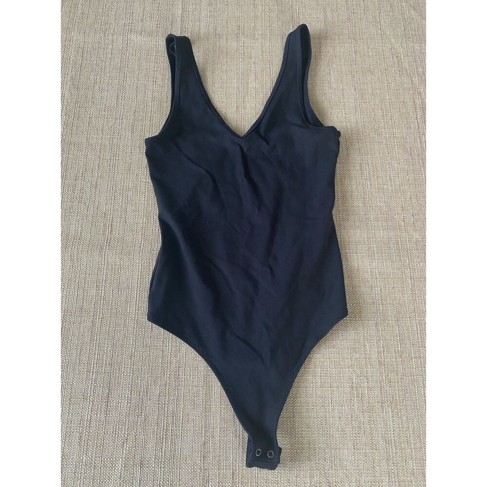 Abercrombie & Fitch V-Neck Bodysuit Black XS